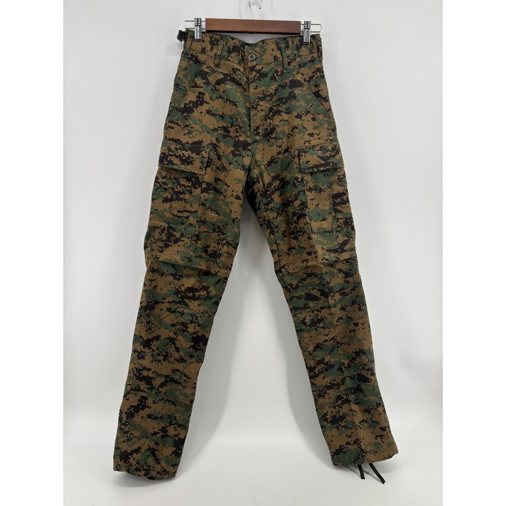 Rothco USMC Tactical BDU Pants Mens Woodlands Digital Camo XS NWOT